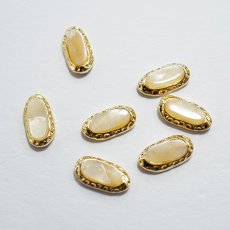 画像6: リアルストーン フレーム付 マーブルストーン 2個［メール便OK］ (6)