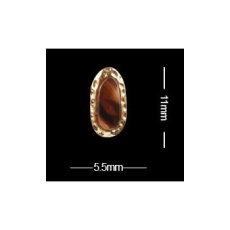 画像2: リアルストーン フレーム付 マーブルストーン 2個［メール便OK］ (2)