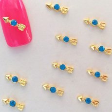 画像4: ネイルジュエリー アロー  ゴールド 5個［メール便OK］ (4)