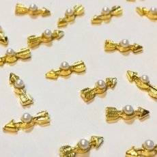 画像3: ネイルジュエリー アロー  ゴールド 5個［メール便OK］ (3)