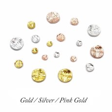 画像2: メタルスタッズ ウェーブコイン 5個［メール便OK］ (2)