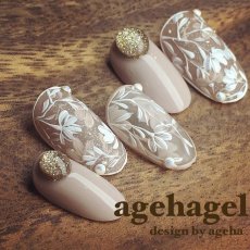 画像4: ageha クリームアートジェル  White / Black 2.7g［メール便OK］ (4)