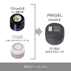 画像5:  PREGEL カラーZ  ホワイトフレーク PZ-086I　3g［メール便OK］ (5)
