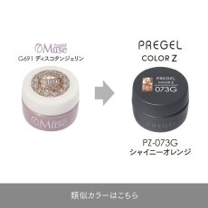 画像5:  PREGEL カラーZ  シャイニーオレンジ PZ-073G　3g［メール便OK］ (5)