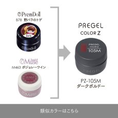 画像5:  PREGEL カラーZ  ダークボルドー PZ-105M　3g［メール便OK］ (5)