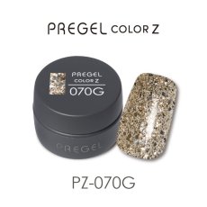 画像1:  PREGEL カラーZ  シャイニープラチナゴールド PZ-070G　3g［メール便OK］ (1)