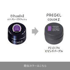 画像5:  PREGEL カラーZ ビビッドパープル PZ-017N　3g［メール便OK］ (5)