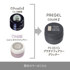 画像5:  PREGEL カラーZ  プラチナフェアリーグリッター PZ-051G　3g［メール便OK］ (5)