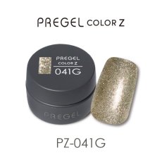 画像1:  PREGEL カラーZ スチールシャンパン PZ-041G　3g［メール便OK］ (1)