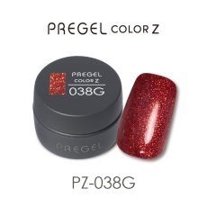 画像1:  PREGEL カラーZ ルビーシャンパン PZ-038G　3g［メール便OK］ (1)