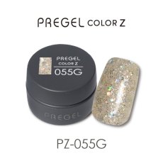 画像1:  PREGEL カラーZ  シャイニープリズムシルバー PZ-055G　3g［メール便OK］ (1)