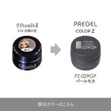 画像5:  PREGEL カラーZ パールモカ PZ-029GP　3g［メール便OK］ (5)